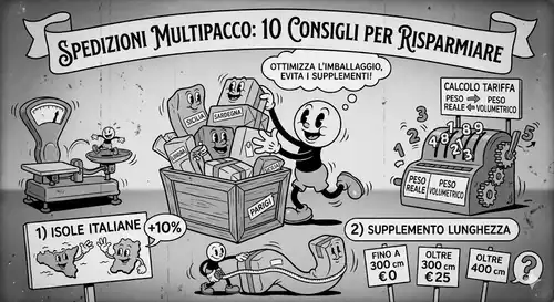 Come risparmiare sulle spedizioni multipacco