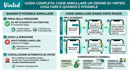 Come annullare un ordine su Vinted