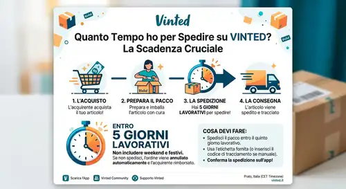 Quanto tempo ho per spedire su Vinted?