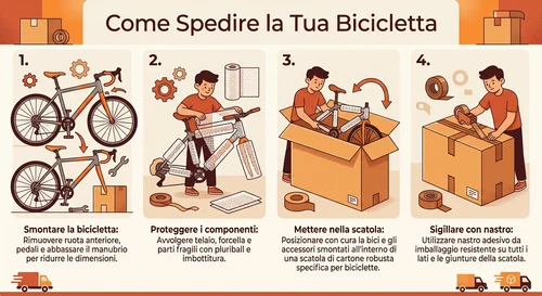 Spedire bicicletta: guida pratica per prepararla e inviarla
